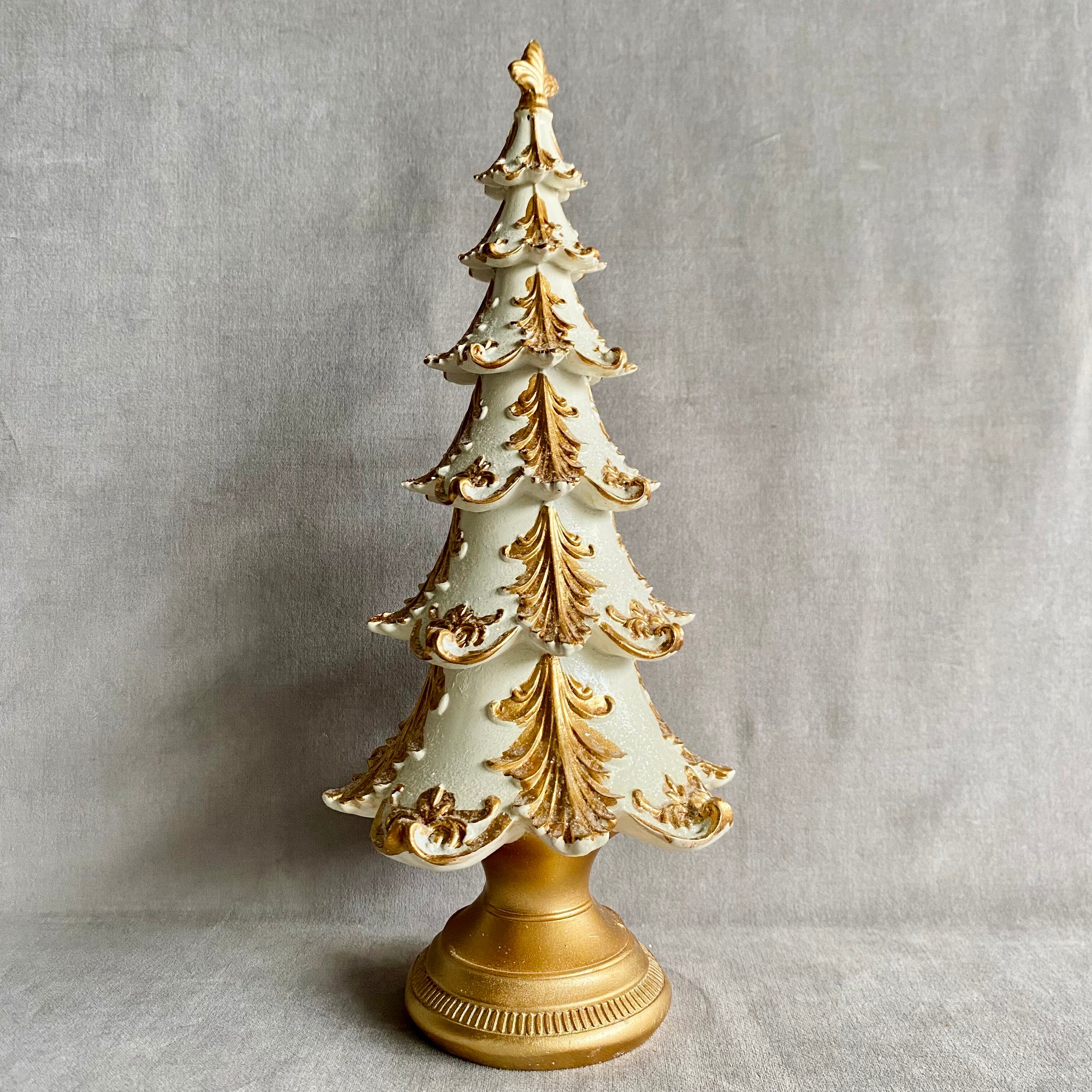 ヴィンテージ ツリー オブジェ WH/GR | ディスプレイ雑貨什器専門店