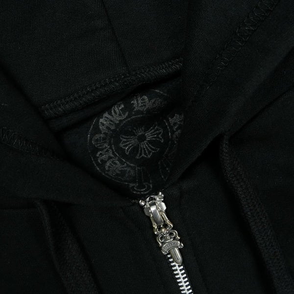 クロムハーツ ジップパーカー 黒 Lサイズ Chrome Hearts Horseshoe Zip Hoodie Tokyo クロムハーツ (CHROME