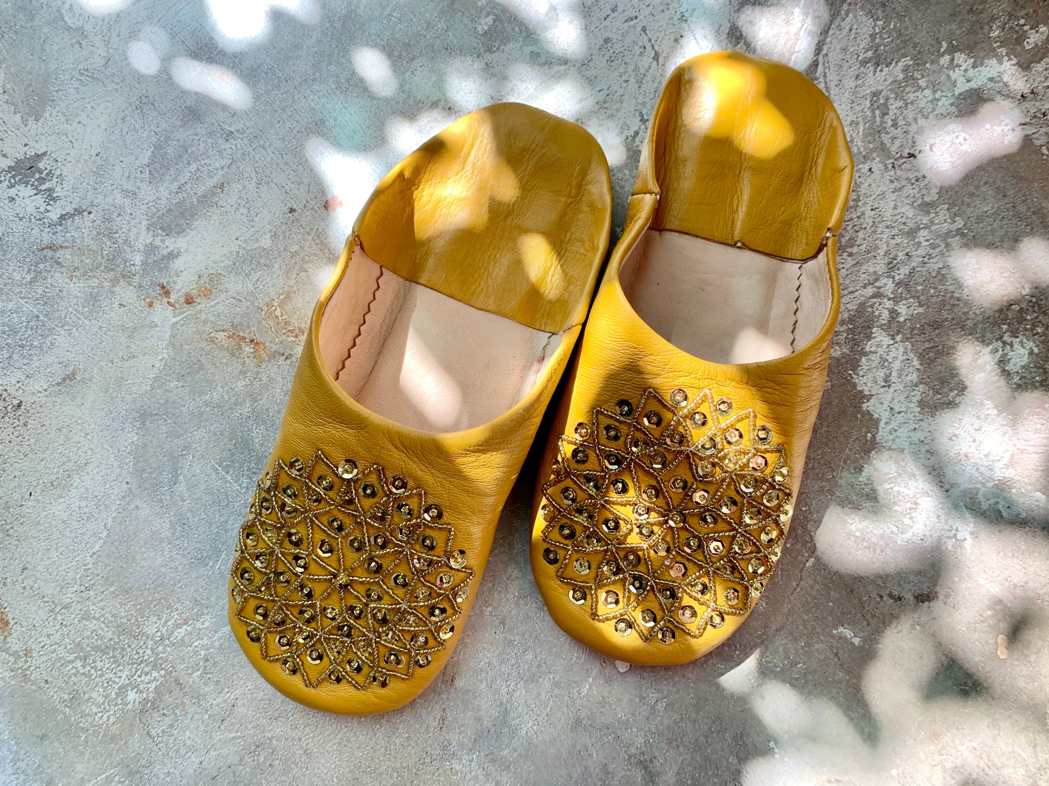 モロッコキラキラバブーシュ