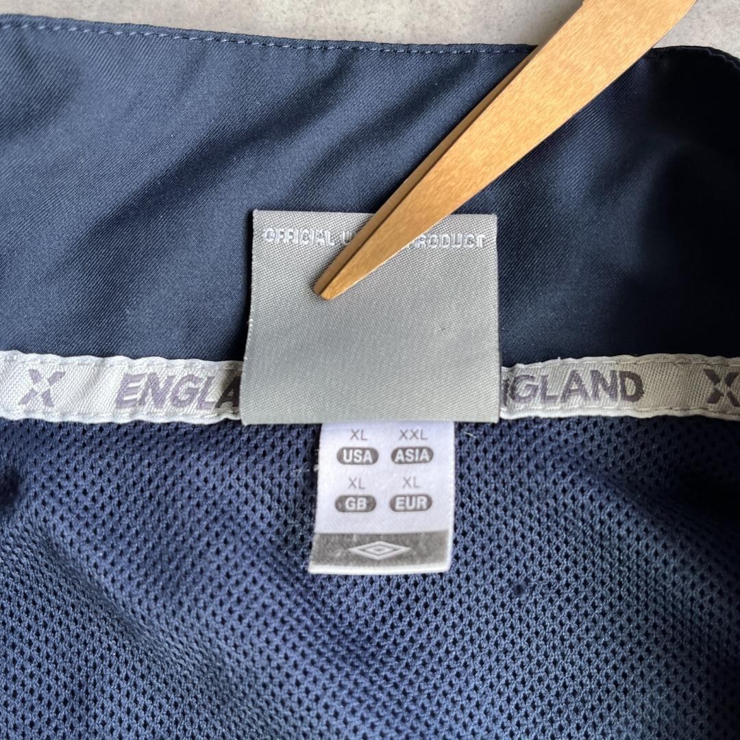 アンブロ イングランド代表 ナイロンジャケット サッカー 2XL 紺
