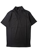 Shawl Collar Polo Shirts Black