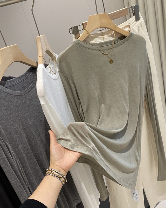 リュクスロングスリーブシャツ 4color A0799