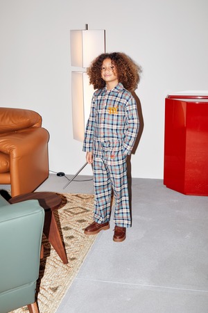 TOM&BOY/Blue Checked Pants