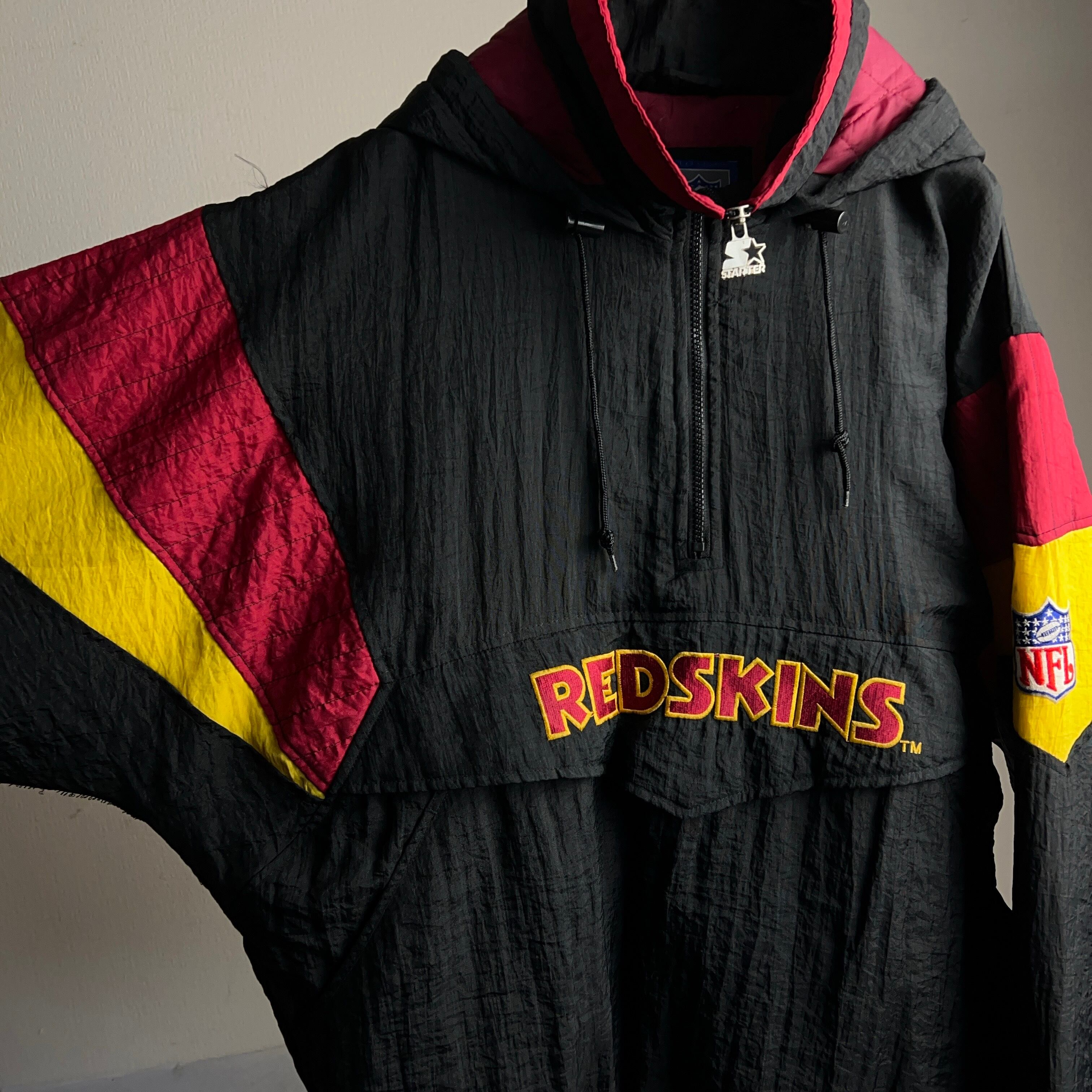 90's NFL STARTER “REDSKINS” Pullover Nylon Jacket SIZE L 90年代