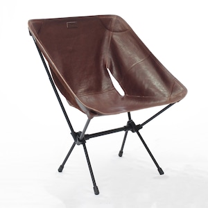 【kawais】 leather chair seat<garbon>_dark brown