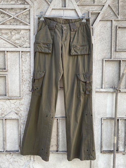 "UB JEANS" embroidery cargo pants
