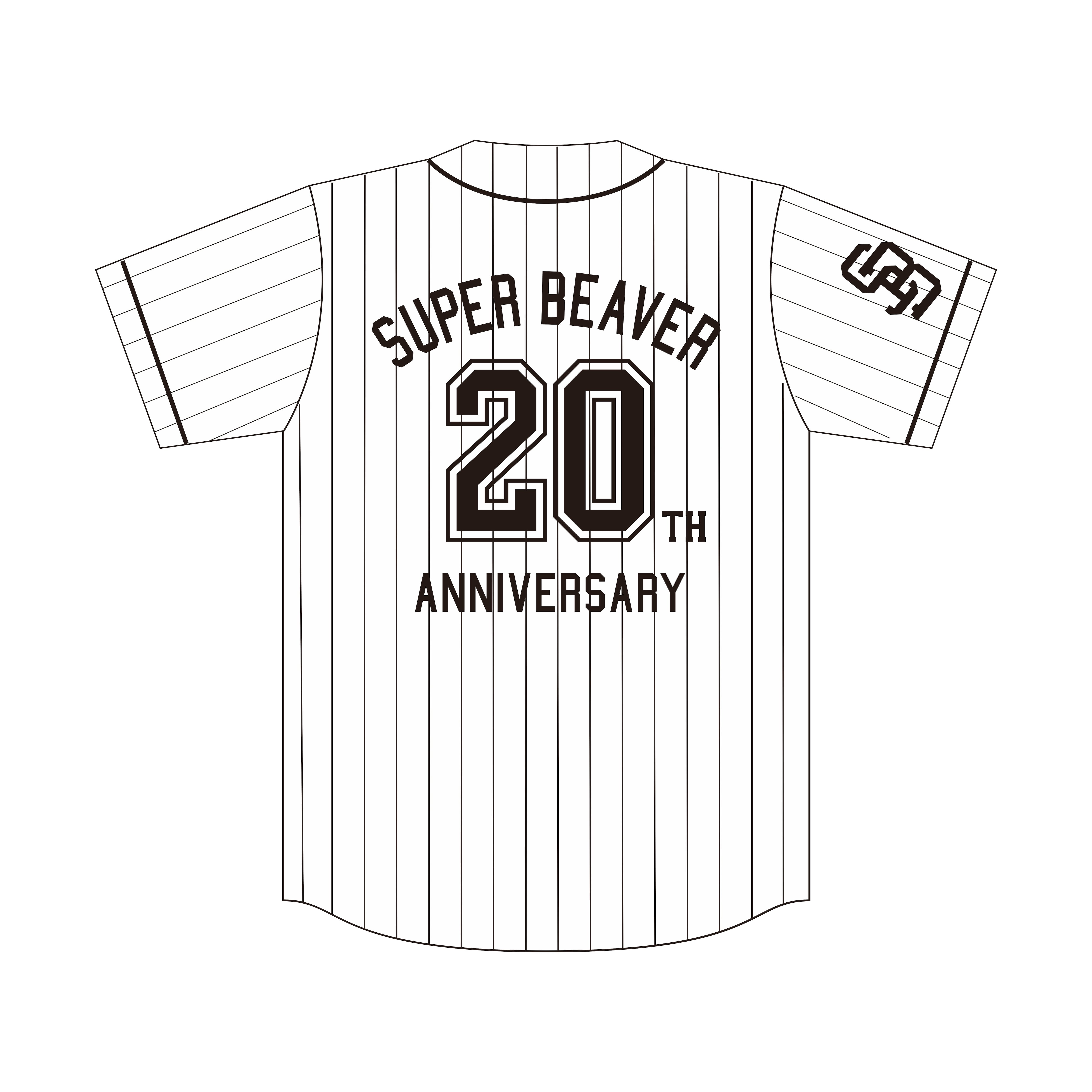 SUPER BEAVER 20周年ベースボールシャツ Lサイズ 20th ANNIV ベースボールシャツ | SUPER BEAVER OFFICIAL WEBSTORE
