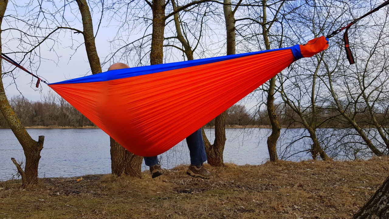 BUSHMEN ブッシュメン Hammock-ZEN with carabiners ハンモック 軽量 パラシュート