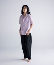 Flower back print shirt［HSS002］
