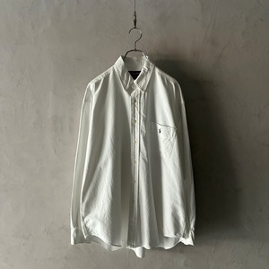 -Ralph Lauren- BIG SHIRT plain color B/D shirt