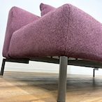 arflex MAGENTA アルフレックス マゼンタ 2人掛けソファ アイアン脚 リビング ダイニング ァブリック モダン シンプルモダン パープル系【中古】【350サイズ】