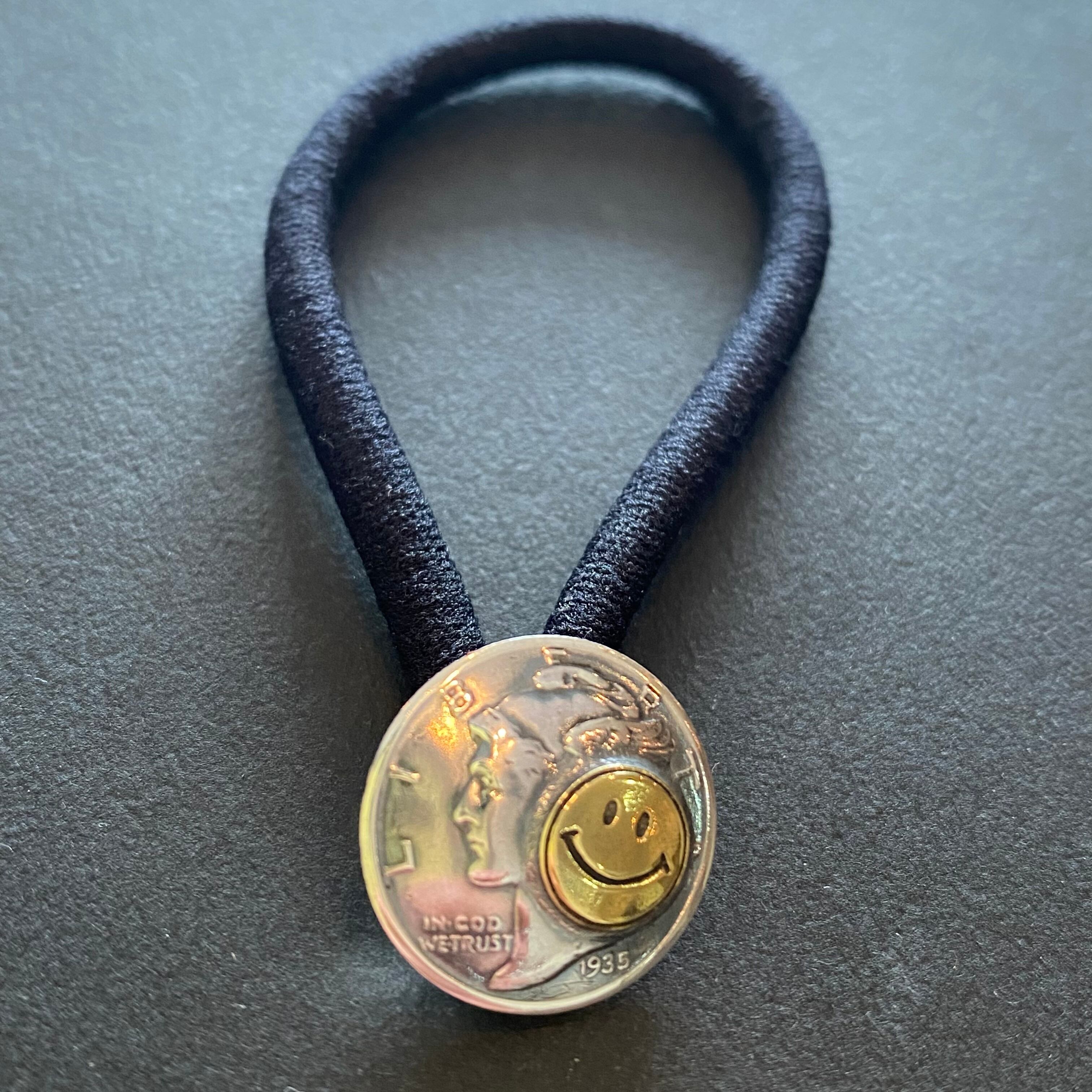 NORTH WORKS ヘアゴム 10¢ Brass Smile Concho | CALEIDOhiromi