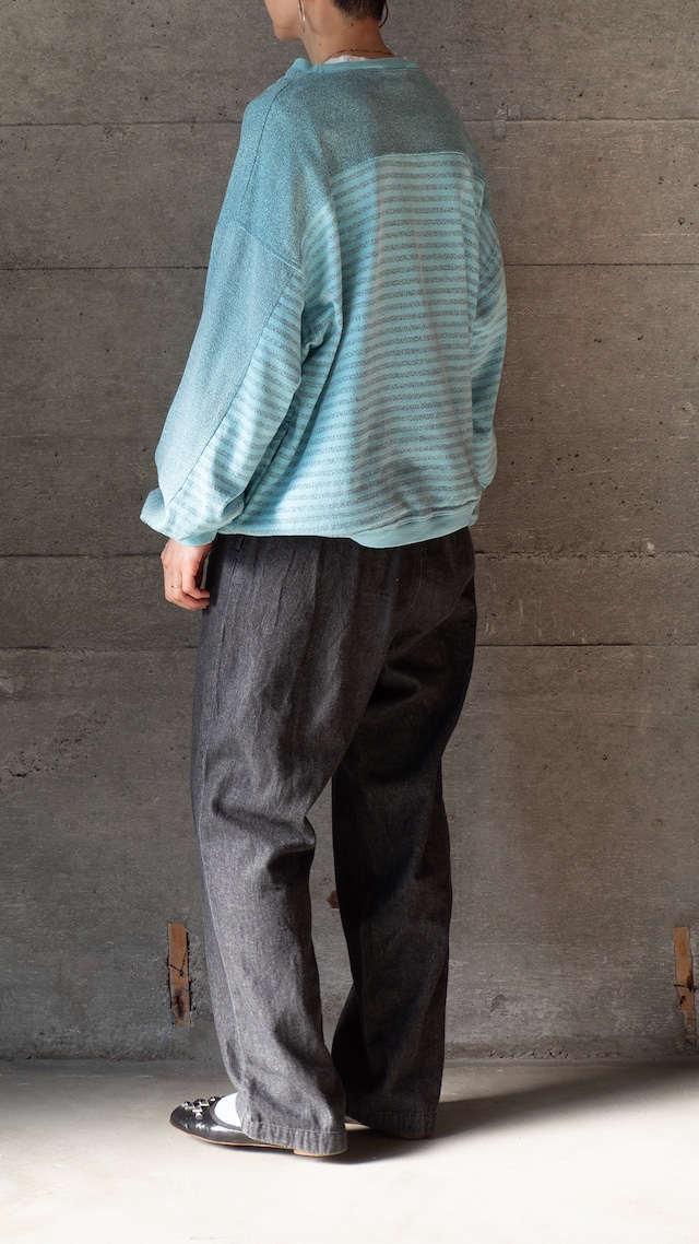 "LLSPORT" '90s vintage Twisted yarn melange pullover