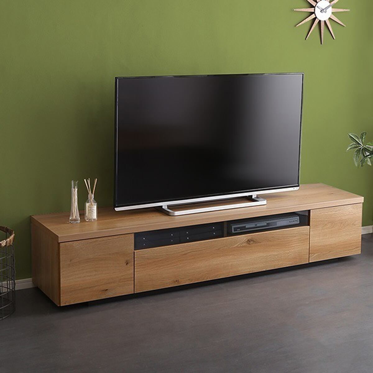 シンプルで美しいスタイリッシュなテレビ台 テレビボード 木製 幅180cm 日本製完成品 lumi