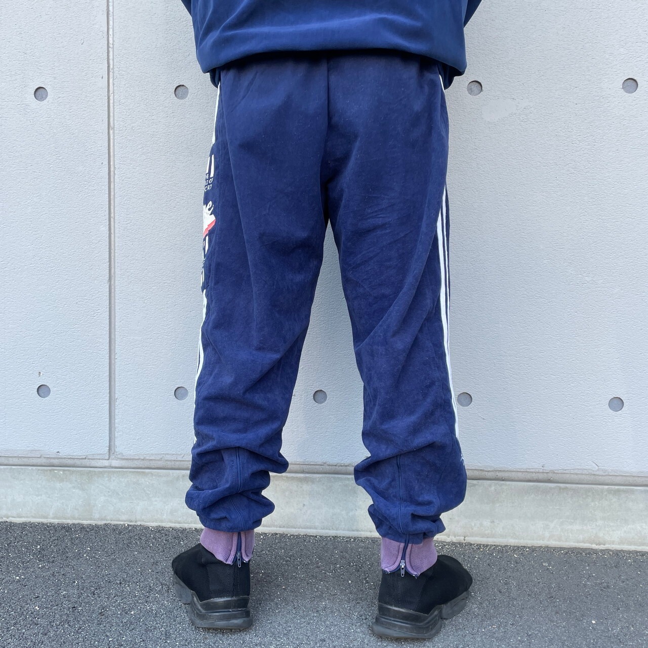 80年代 adidas アディダス ベロアジャージ トラックパンツ メンズL 