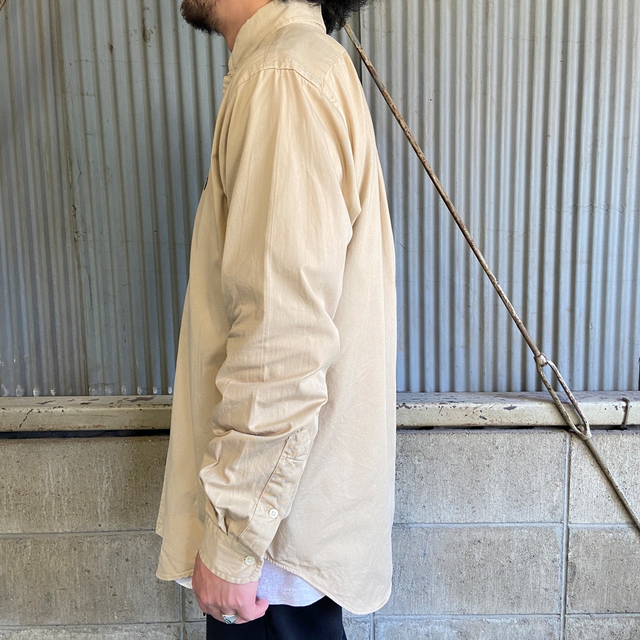 オールドラルフローレン CLASSIC FIT ボタンダウンシャツ メンズM 古着 