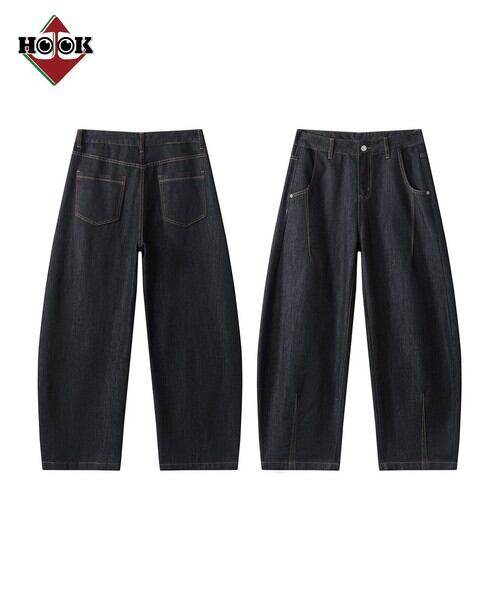 Waxed FLARE DENIM PANTS | PAY ID