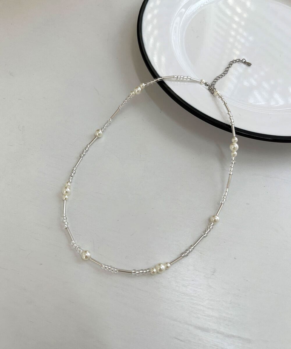 デザインビーズ ネックレス レディース アクセサリー パーティー 韓国製