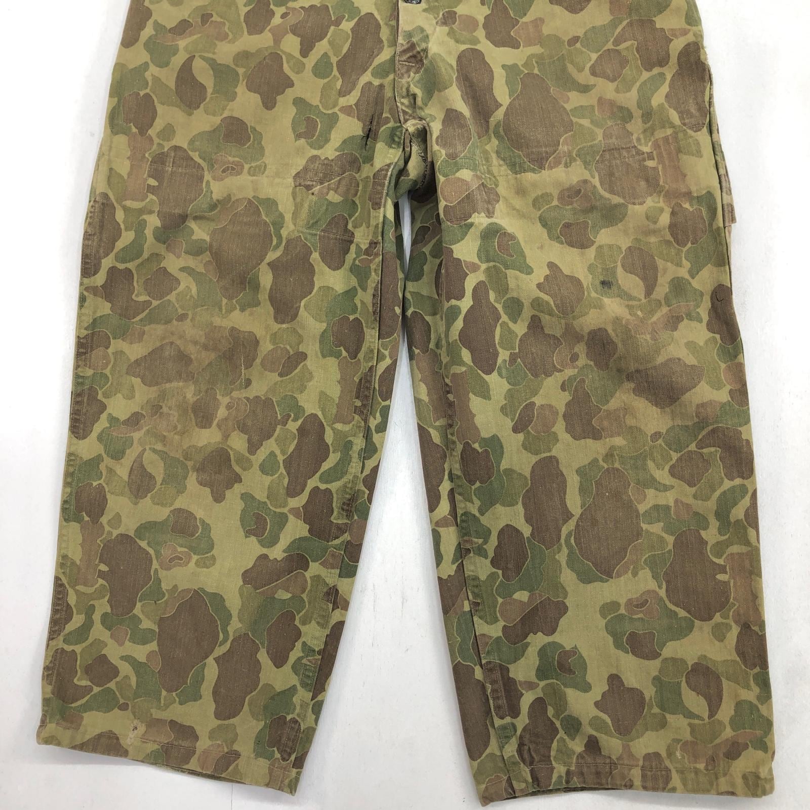 USMC 40年代 WWII HBT ダックハンターカモ パンツ セカンドモデル 2nd