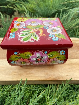 ペトリキフカ・ジュエリーボックス 12сm（ホメンコ）