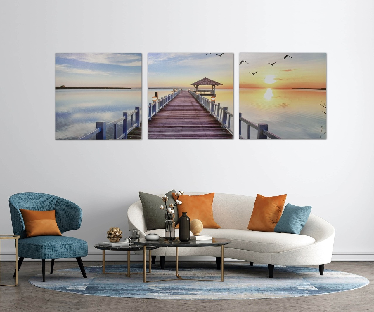 絵画/アートパネル/インテリア/モダン/北欧/おしゃれ アートパネル 3枚セット