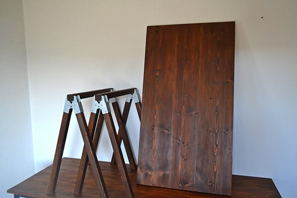 木製　馬脚　古道具　Vintage Sawhorse Table 120 Antique 2x2 木製脚 | Franck
