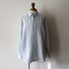 Cale "Water Twist Linen Shirt Gingham Check ( WHT×BLUE )"