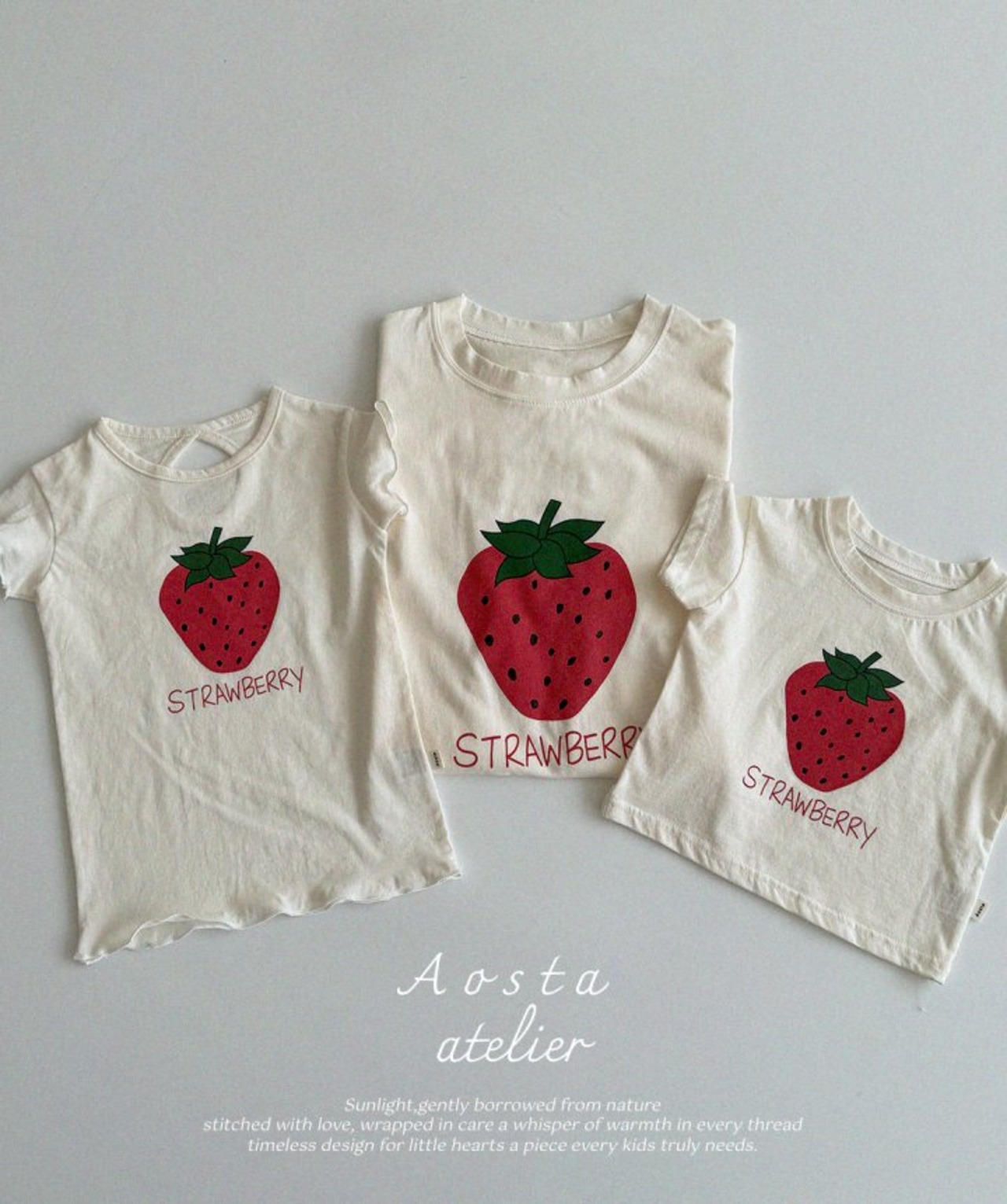 [Aosta] Strawberry Mom Tee / [아오스타] 딸기엄마티