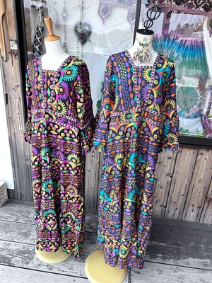 ボヘミアンロングワンピース