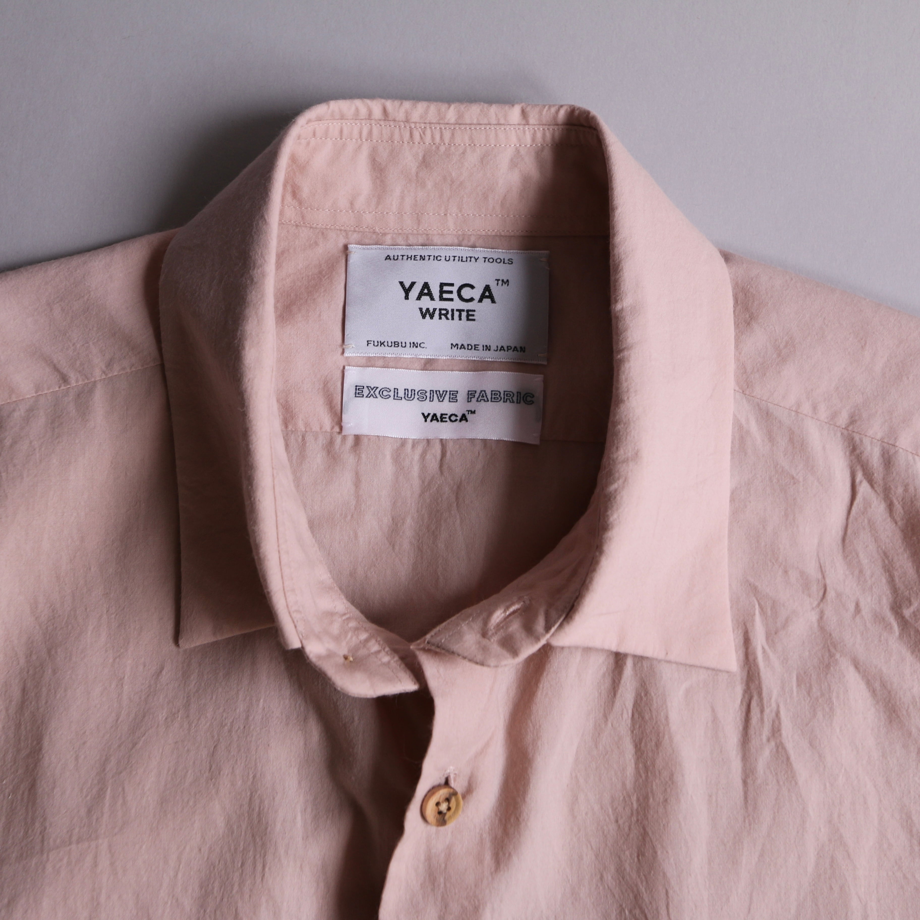 YAECA/ヤエカ　ボタンシャツ・プルオーバー・ロング　WISTERIA　＃93109　size　Ｓ | Routes*Roots powered  by BASE