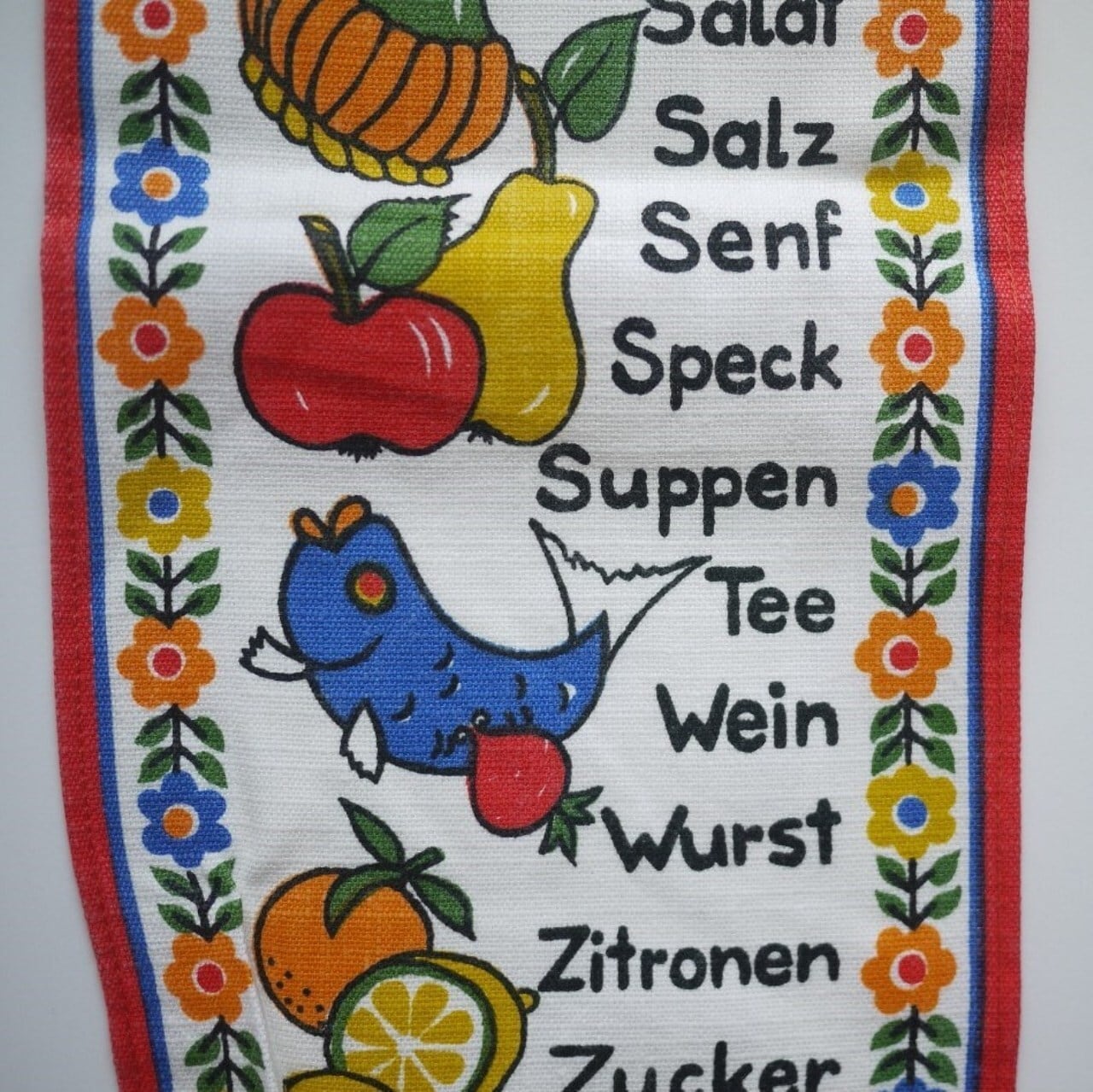 ドイツ ヴィンテージタペストリー Was fehlt mir?