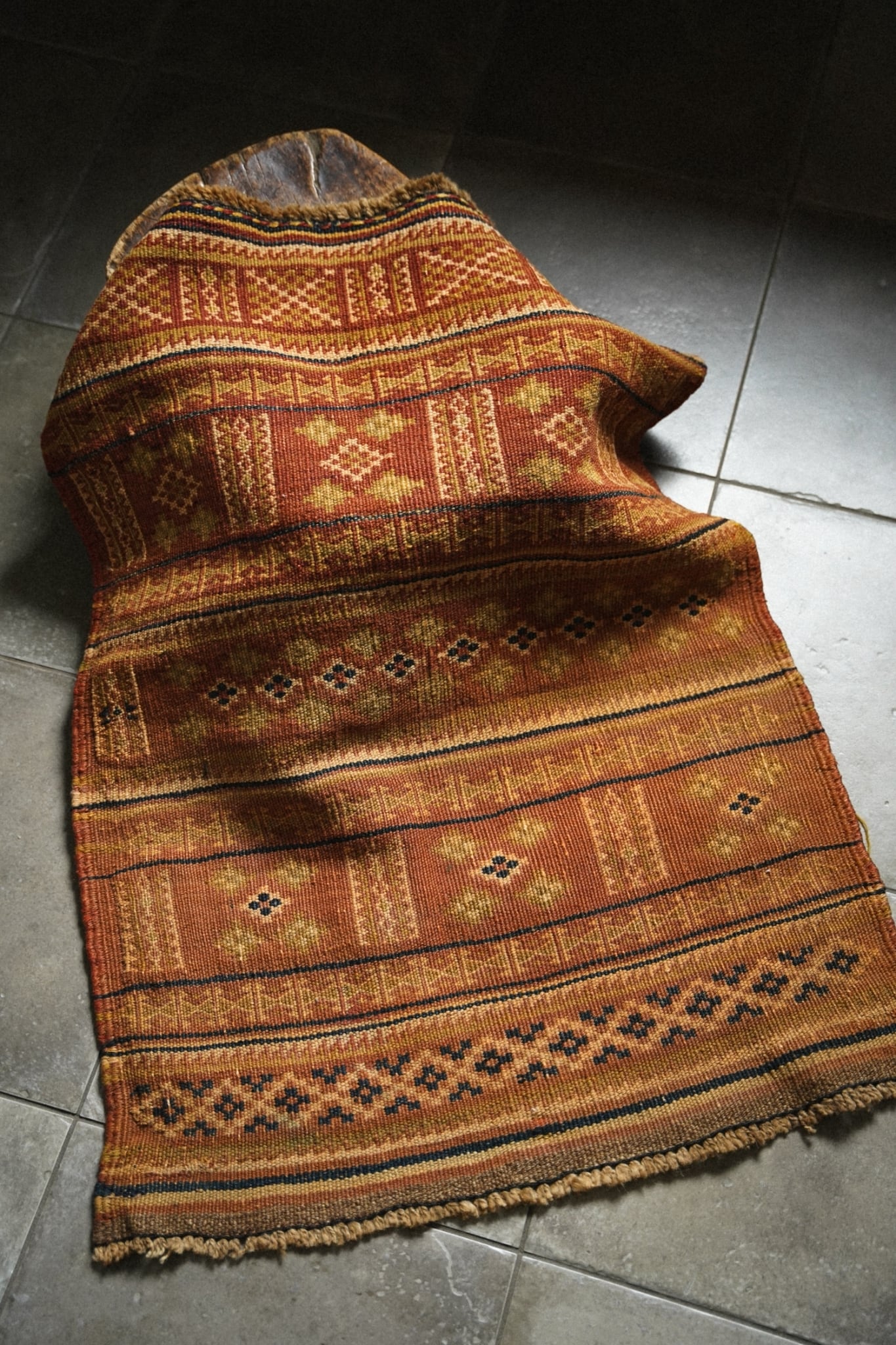 1810-Vintage Afghan Mokhari killim