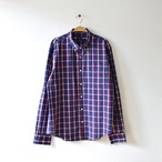 J.CREW コットン 長袖シャツ BDシャツ ボタンダウン スリムフィット チェック柄 メンズXL Jクルー アメカジ 古着 @CA0436