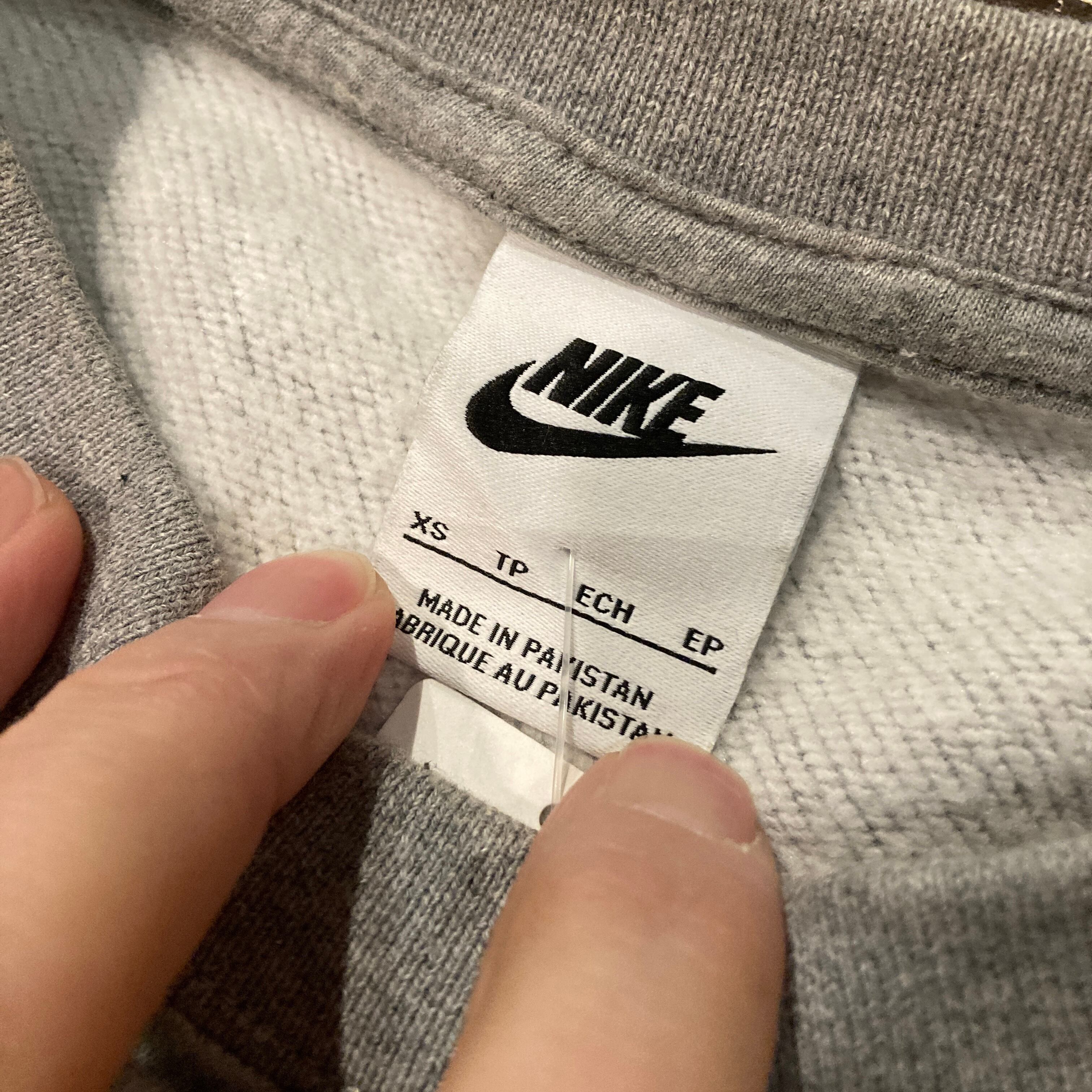 NIKE ナイキ クロップドスウェット XSサイズ グレー ドロップド