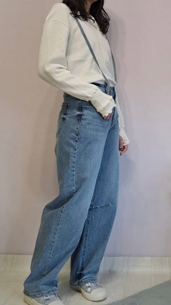 CYAN TOKYO グラデーションデニムワイドパンツ No.507405 ネイビー