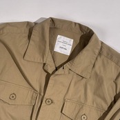 SHIPS any シップス コットン ナイロン ミリタリー サファリ フィールドジャケット/ベージュ系 レディース