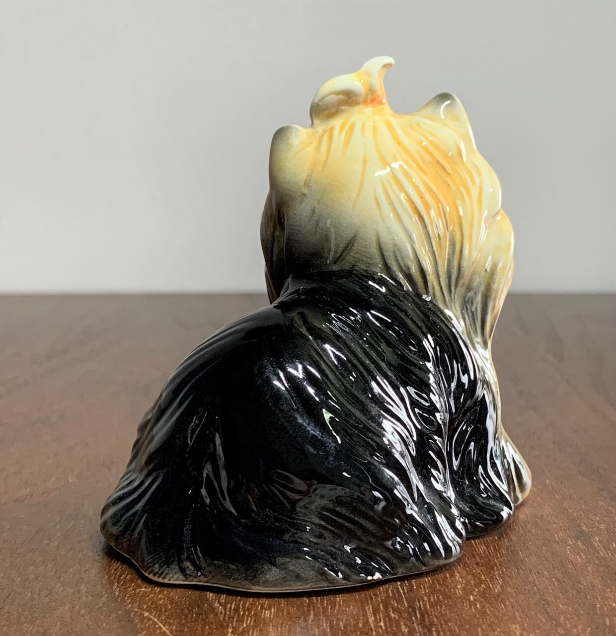 ビンテージ レトロかわいい ヨークシャーテリア 犬 フィギュリン