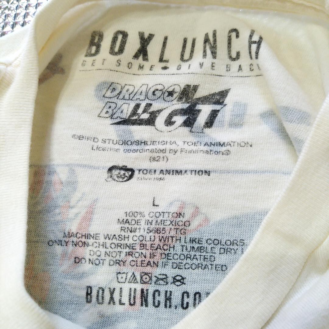 古着 ドラゴンボールGT Tシャツ L クリーム色 アニメT 海外公式