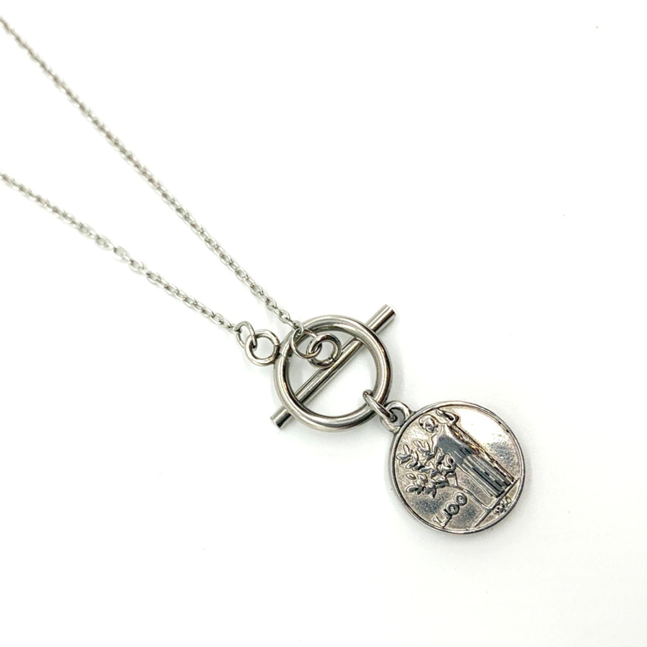 ステンレスイタリアコイントグルネックレス