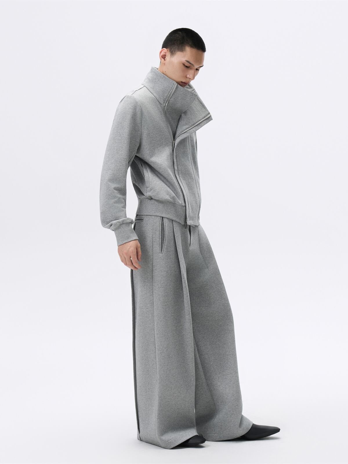 FRKM SCD 25AW ワイドレッグプリーツ スウェットパンツ | テックウェア