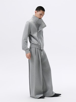 FRKM SCD 25AW ワイドレッグプリーツ スウェットパンツ