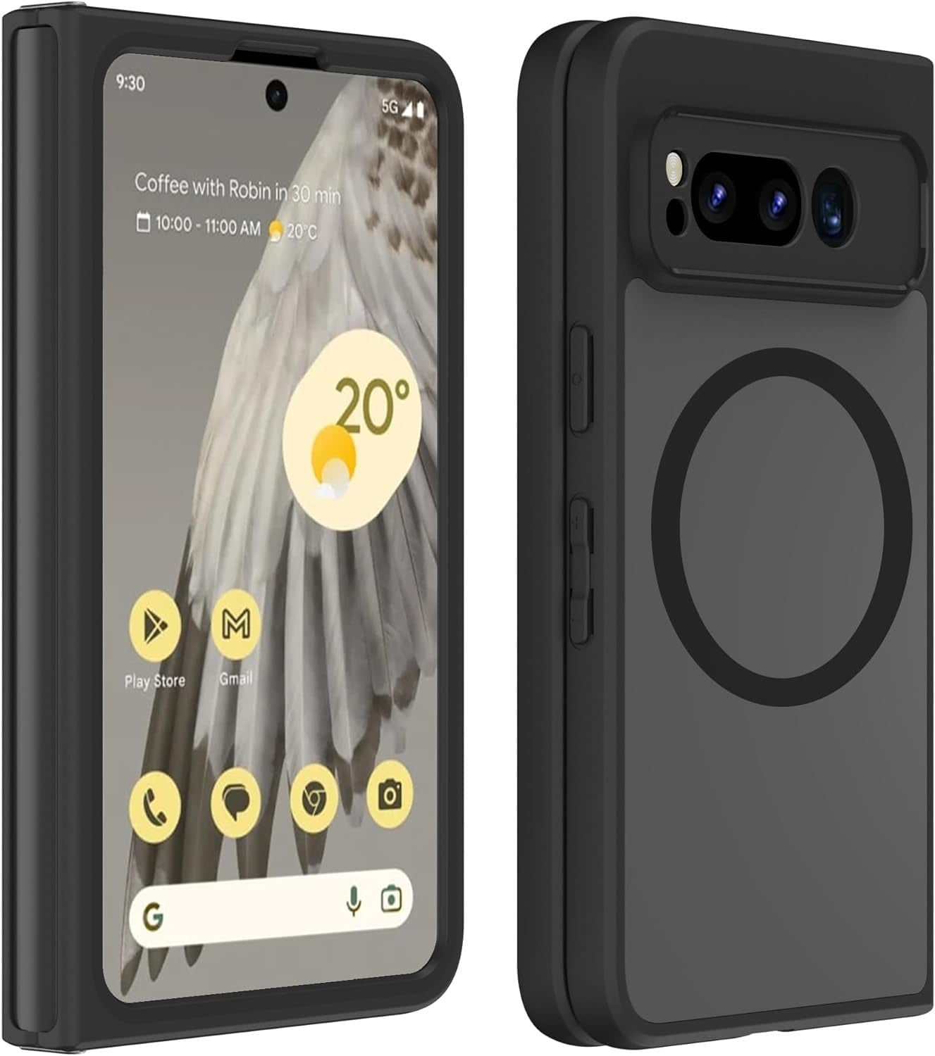 HikerClub Google Pixel Fold (2023) 用 ケース Mag-Safe対応 ブラック