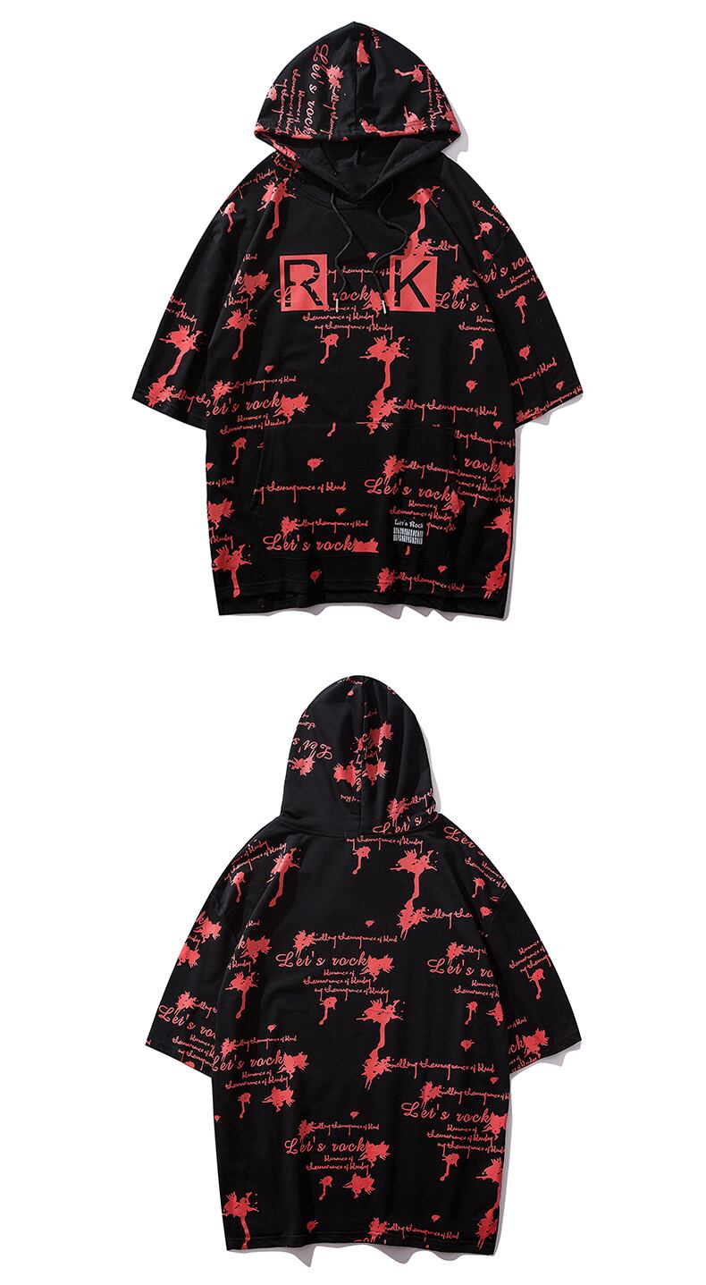 全2色 Tシャツ カットソー プリント カジュアル ストリート 