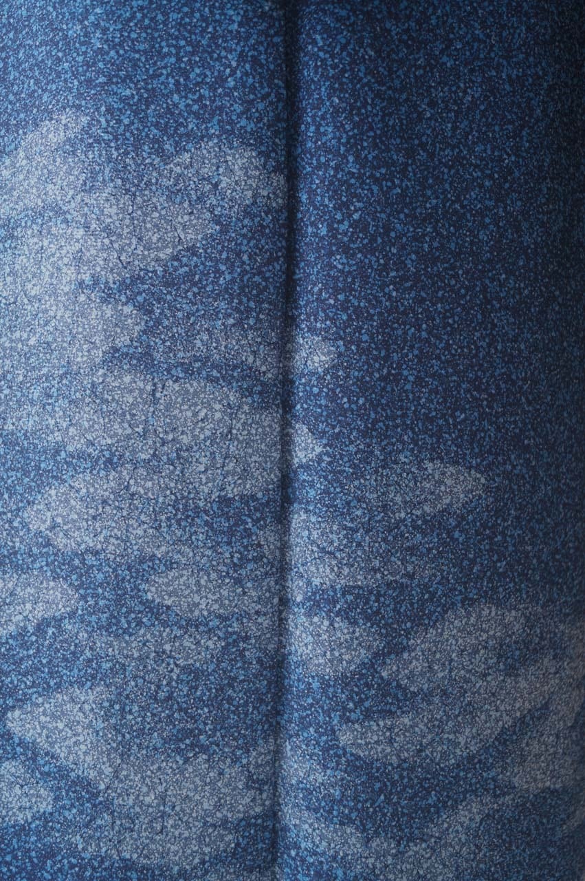 袷】本藍染 白波文 付下げ | 大山キモノ・ちぇらうなぼるた