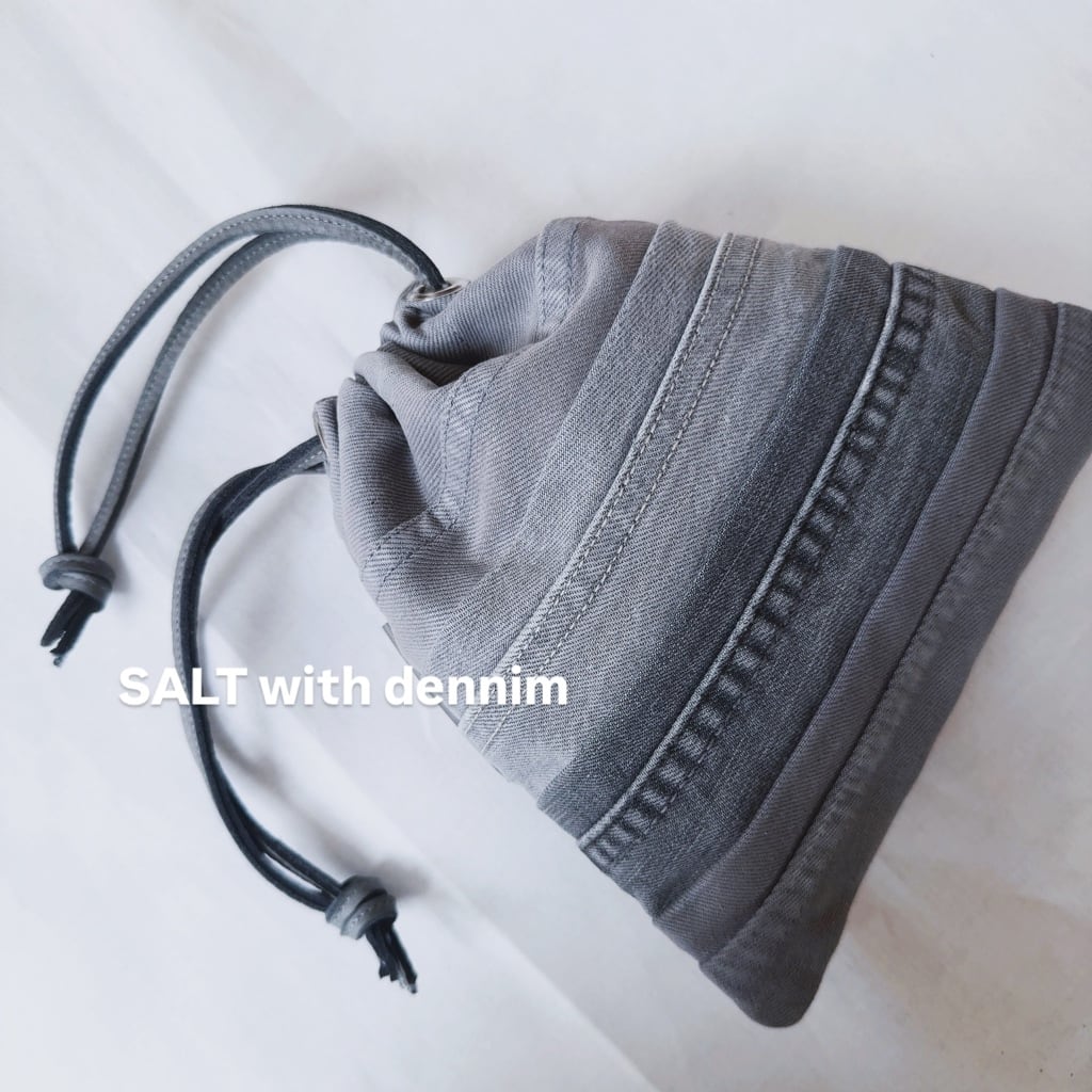 ボーダー巾着mini No.6696