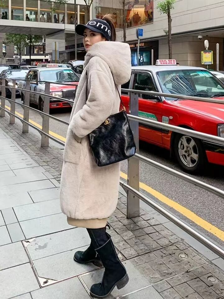 フード付き　ファーブルゾン　AJ22263-B03