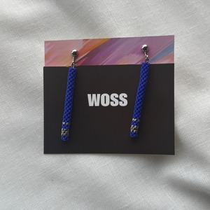 【WOSS】スティックイヤリング｜シルバー