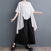 アシンメ チュニック ブラウス  30206