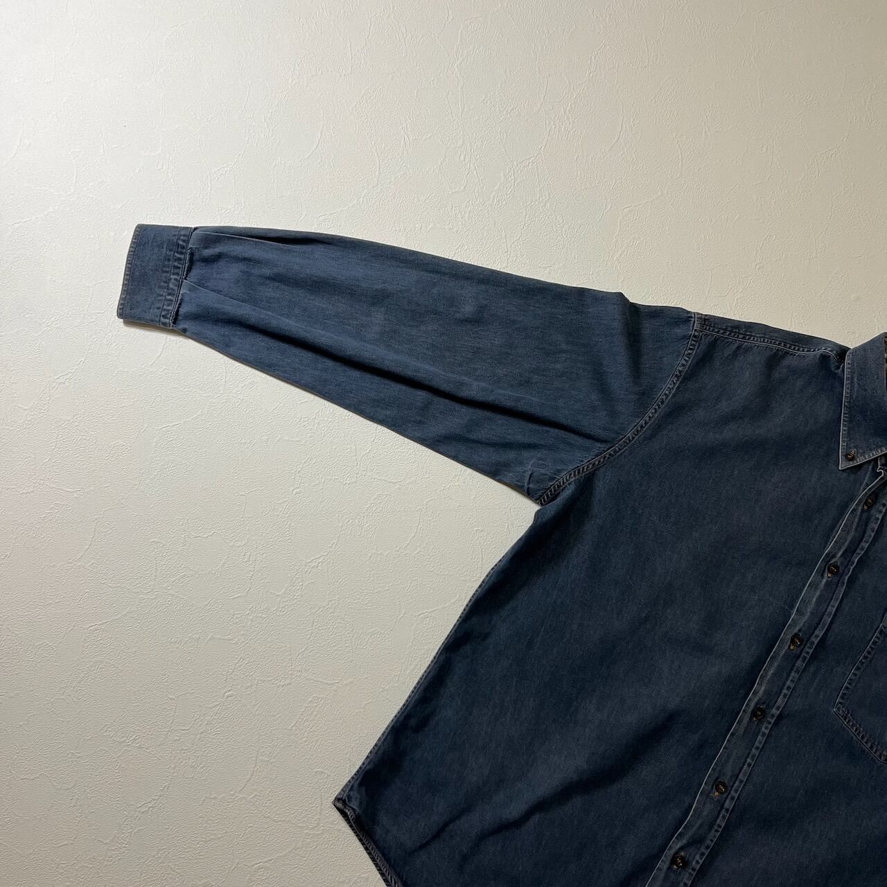 90s BURBERRY LONDON デニムシャツ バーバリー 長袖シャツ 古着 | RUFFY