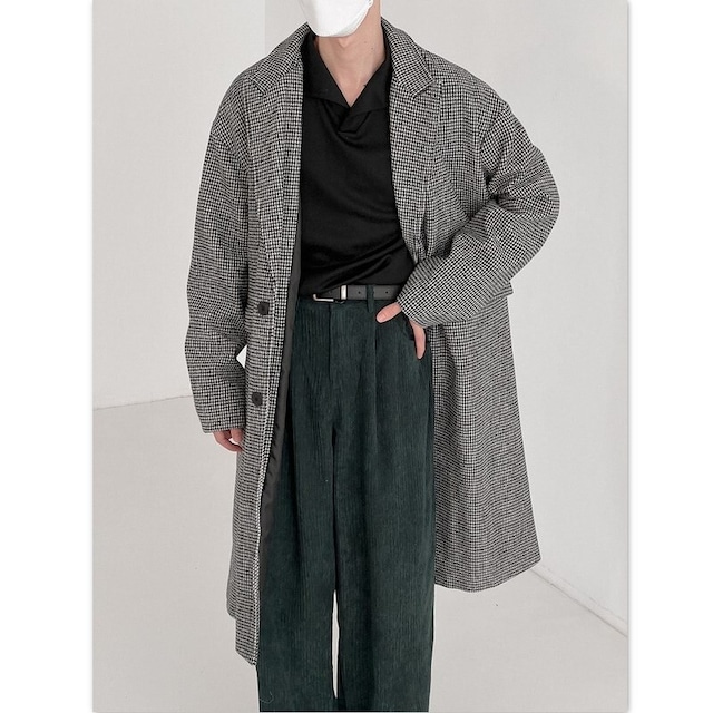 brand check coat（ブランドチェックコート）-b992